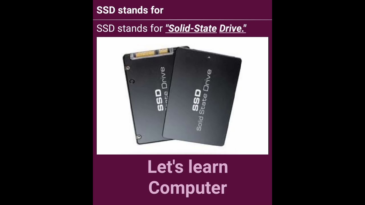 SSD Stands For computer computerscience interstingfact shorts YouTube SSD Stands For computer computerscience interstingfact shorts YouTube