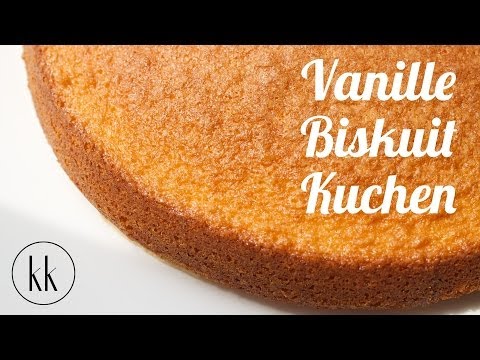 Vanille Biskuit Kuchen (Tortenboden) - Rezept [Kochklub]