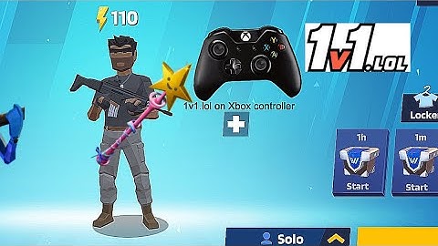 Trying out playing on a xbox controller in 1v1.lol😃