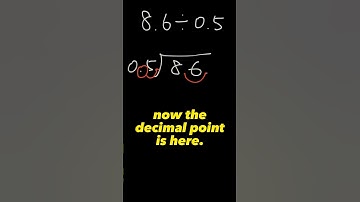 Dividing a Decimal by a Decimal | Long Division #shorts