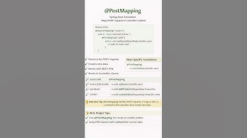 @PostMapping Explained in 30 Seconds | Spring Boot #job #java #backend #springboot #education #exam