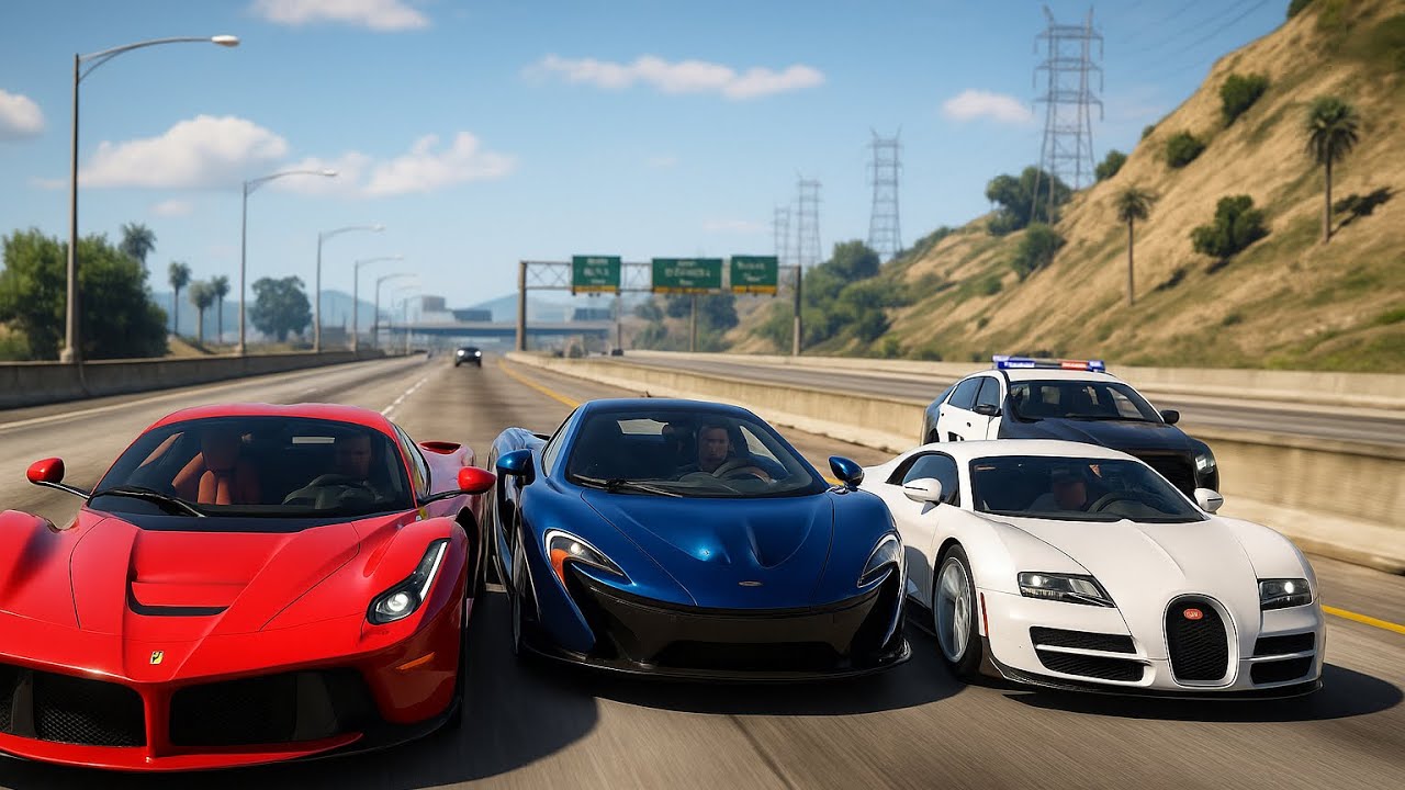 GTA 5 – I Fought the Law… | 4K Ultra Graphics with real cars - YouTube
