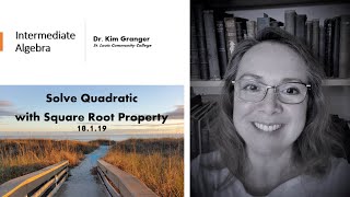 Solve With The Square Root Property
