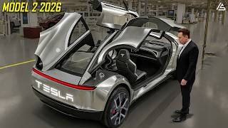 Elon Musk Announced 2026 Tesla Model 2 Finally Hit The Market. What's SHOCKING Entire Industry?