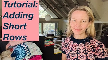 Tutorial: Adding Short Rows to a sweater pattern that doesn