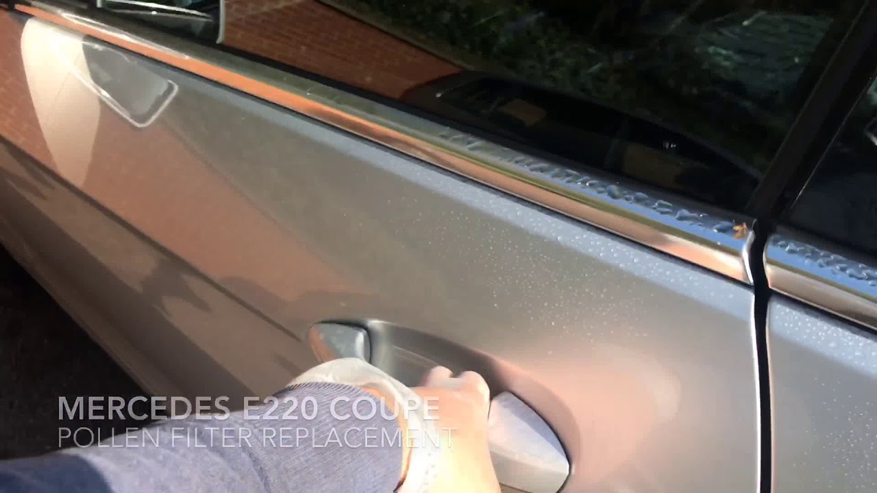 Mercedes e220 Pollen filter replacement - YouTube