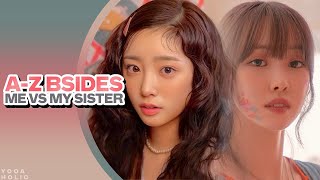 A-Z KPOP GIRL GROUP BSIDES | ME VS MY SISTER