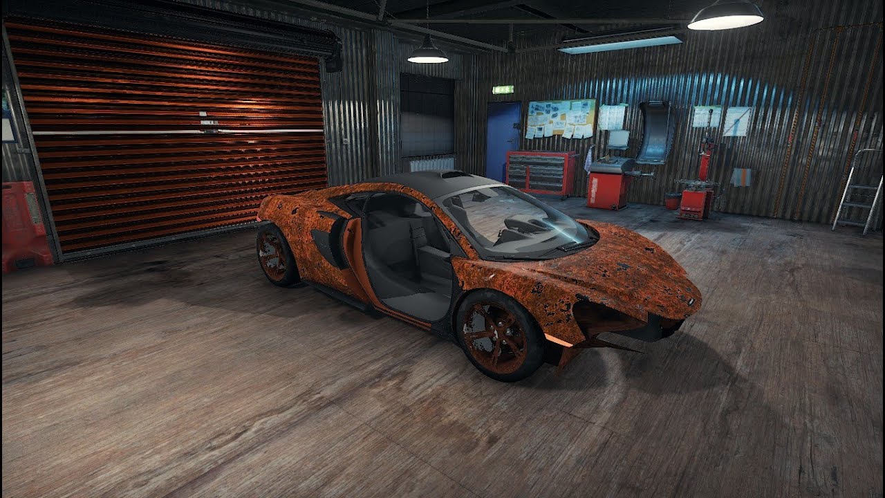 McLaren 570S MSO Full Junkyard Restoration Gameplay Timelapse Car Mechanic Simulator 2018