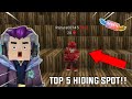 BEST TOP 5 HIDING SPOT In Bedwars!?!🤯 - Blockman Go Blocky Mods