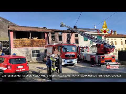 CASTELVECCHIO: INCENDIO NELLA NOTTE IN CONTRADA ZOVO, TANTA PAURA NESSUN FERITO | 27/12/2022