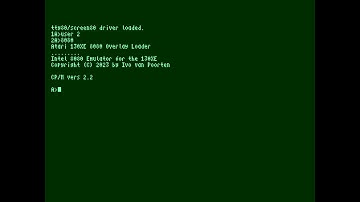 Preview: Intel 8080 Emulator on a 1.77MHz 6502 on top of CP/M-65 (Atari 130XE)