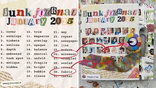 Junk Journal January 2025 Days 26 & 30: Movement and Fabric @ShannonGreen