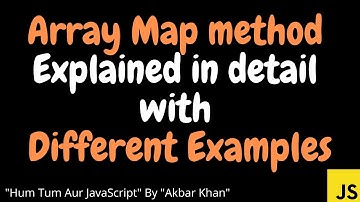 JavaScript Tutorial : Array Map method explained in detail with example