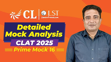 Detailed Mock Analysis | CLAT 2025 | Prime Mock 16 | Best way to Analyze CLAT Mocks