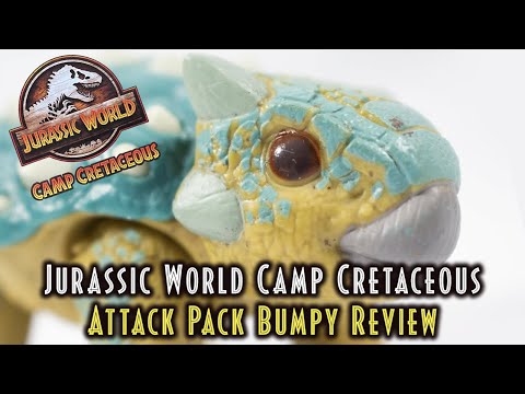 Jurassic World Camp Cretaceous Bumpy Review Mattel Jurassic World Attack Pack Youtube