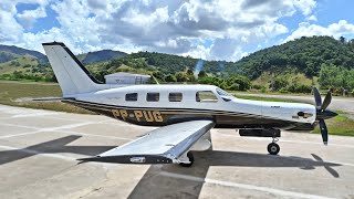 Piper Malibu Mirage Jetprop DLX Acionamento e Decolagem