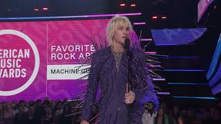 Machine Gun Kelly winning for Favourite Rock Artist at American Music Awards 2022