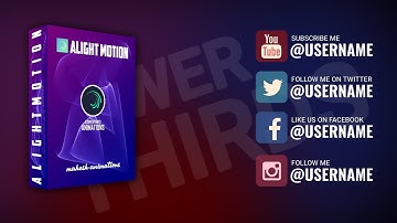 Lower Thirds Pack For Alight Motion Free