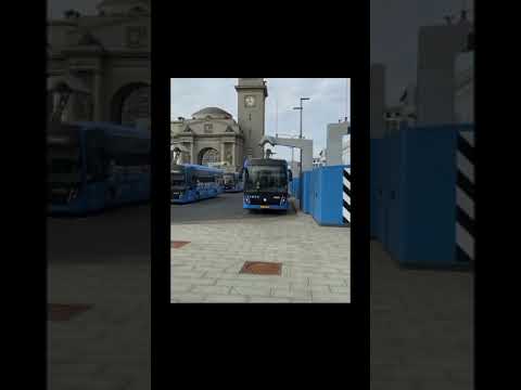 Electric bus recharging