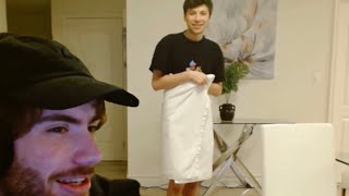 george forgets to wear pants on stream💀