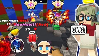 Naomi BG And Rixu BG Vs 2 VIP 10+ player In Bedwars!!!