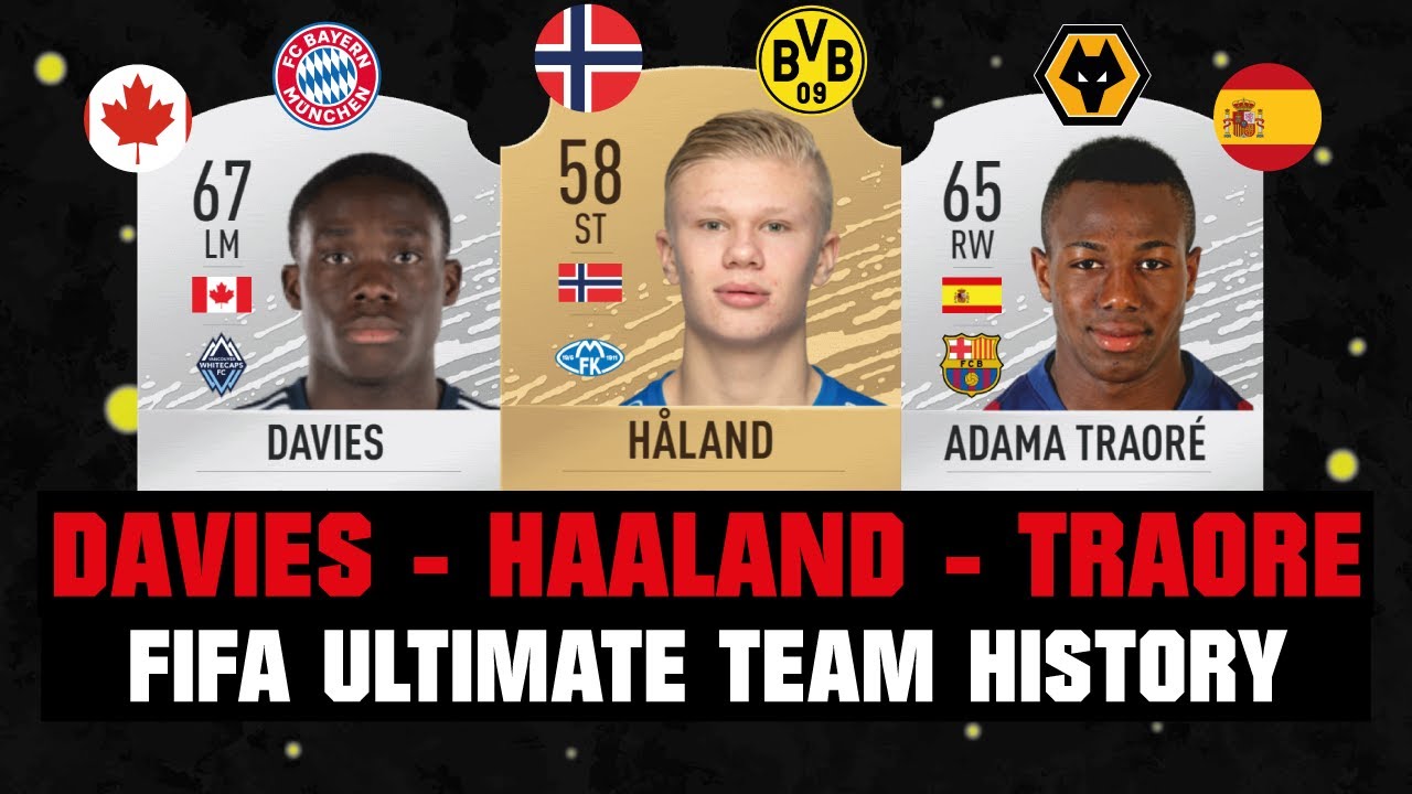 HAALAND - ADAMA TRAORE - DAVIES | FIFA ULTIMATE TEAM HISTORY ????????| FIFA 15 - FIFA 20