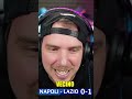 NAPOLI vs LAZIO 0-1 VECINO GOAL REACTION #shorts #calcio