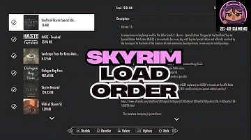Beste Skyrim Anniversary Edition-mods voor PS4/PS5 Laadvolgorde