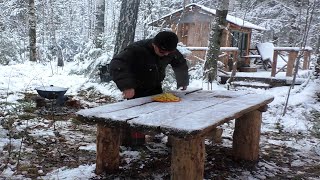 Fried Potatoes in the Forest and Insulated the House