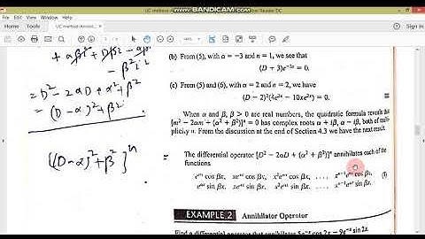 UC method Annihilator approach//ODE//M.Adnan Anwar