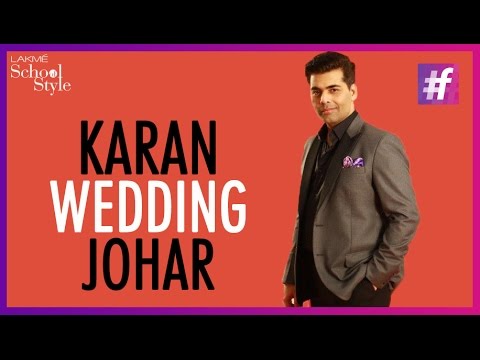 Karan Johar On Big Fat Indian Weddings | #fame School Of Style