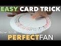 Easy Beginner Card Trick to Fan a Deck of Cards Perfectly - Thumb Fan Tutorial