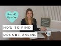 How to Find Donors Online | Nonprofit Marketing