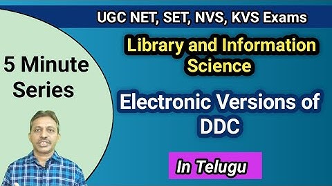 DDC Electronic Versions I Dewey Decimal Classification