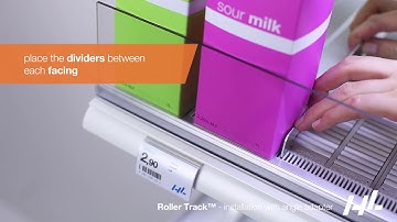 Roller Track™ - Installation on angled shelf