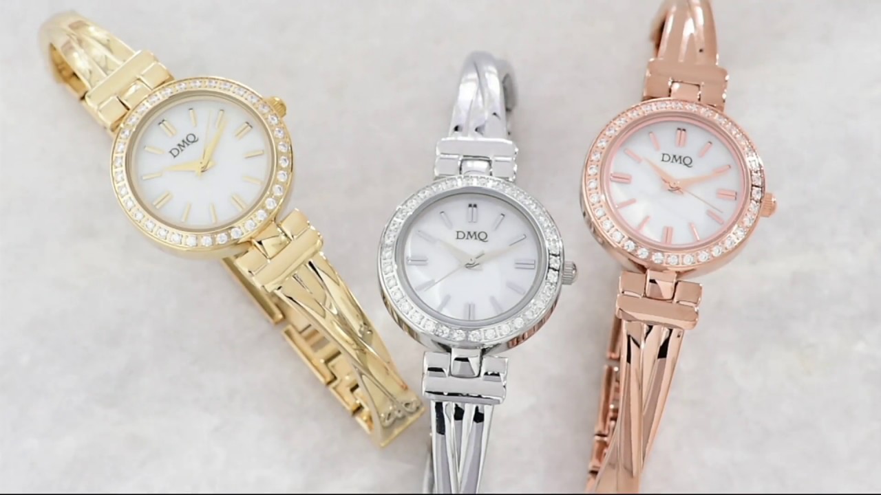Diamonique Bangle Bracelet Watch on QVC YouTube