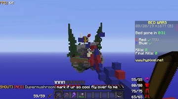 Marrkk Hacking on BW 4v4s (Hypixel report video #1)