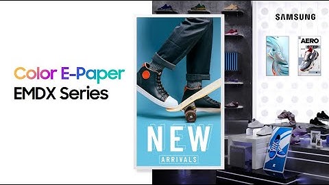 How to Setup Samsung Colour E-Paper
