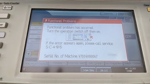 ricoh mp 8001 8002 sc496 error code || sc 496 code || ghani trader