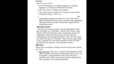 HP QTP/UFT Functional Test Automation tool Tutorial Introduction - Slide 2