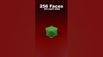 Realistic Minecraft Slime Block Simulation - 4 Faces VS 4096 Faces  #3dart #b3d #slimesatisfying