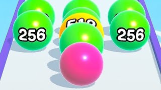 BALL RUN 2048🟡🔵🏳️‍🌈Pro Gameplay Android,iOS Mobile Game (Part 55) screenshot 3