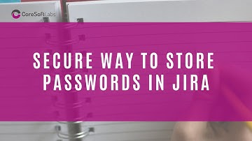 Storing Passwords in Jira in a Secure Way - with Access Control, Mask and AES-256 Encryption
