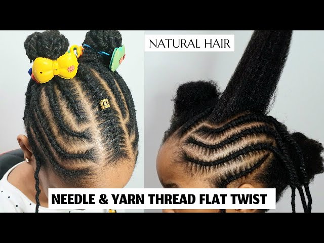 Needle and Yarn Thread Cornrows, Flat Twist