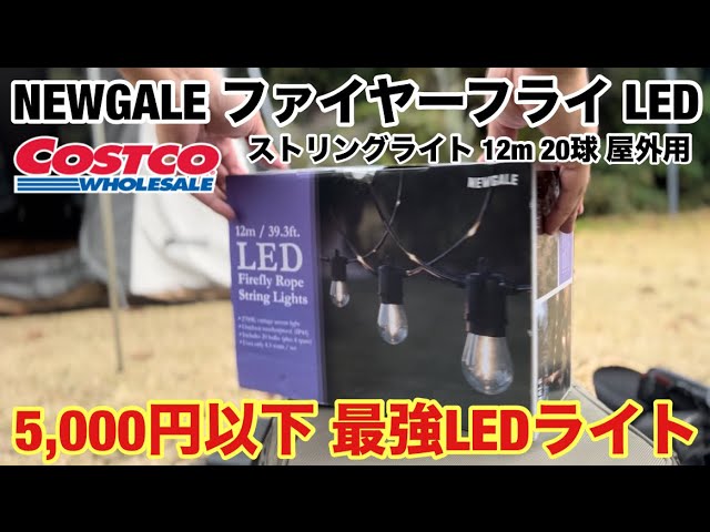 NEWGALE ファイヤーフライ LED ストリングライト 12m 20球×2箱 コストコ】NEWGALE ファイヤーフライ LED ストリングライト 12m