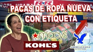 Bodega ROPA NUEVA de MARCA Macys, Khols, American Eagle, PACAS Y LOTES -  YouTube