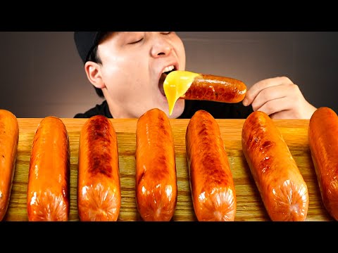 Today's mukbang is a king sausage. I'll enjoy it