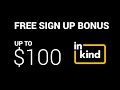 Free 25100 credit with inkind dinning experience