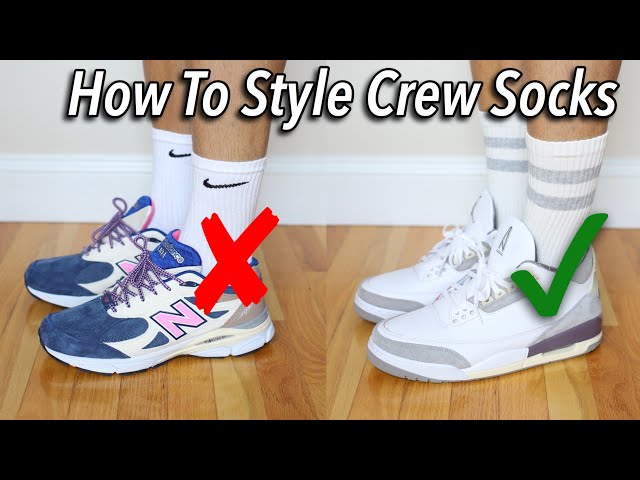 HOW TO STYLE CREW SOCKS - Do's and Dont's For Sneakerheads with