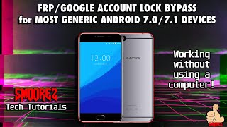FRP/Google Account Lock Bypass for MOST GENERIC ANDROID 7.0/7.1 DEVICES! - Works 100% - NO COMPUTER! screenshot 4